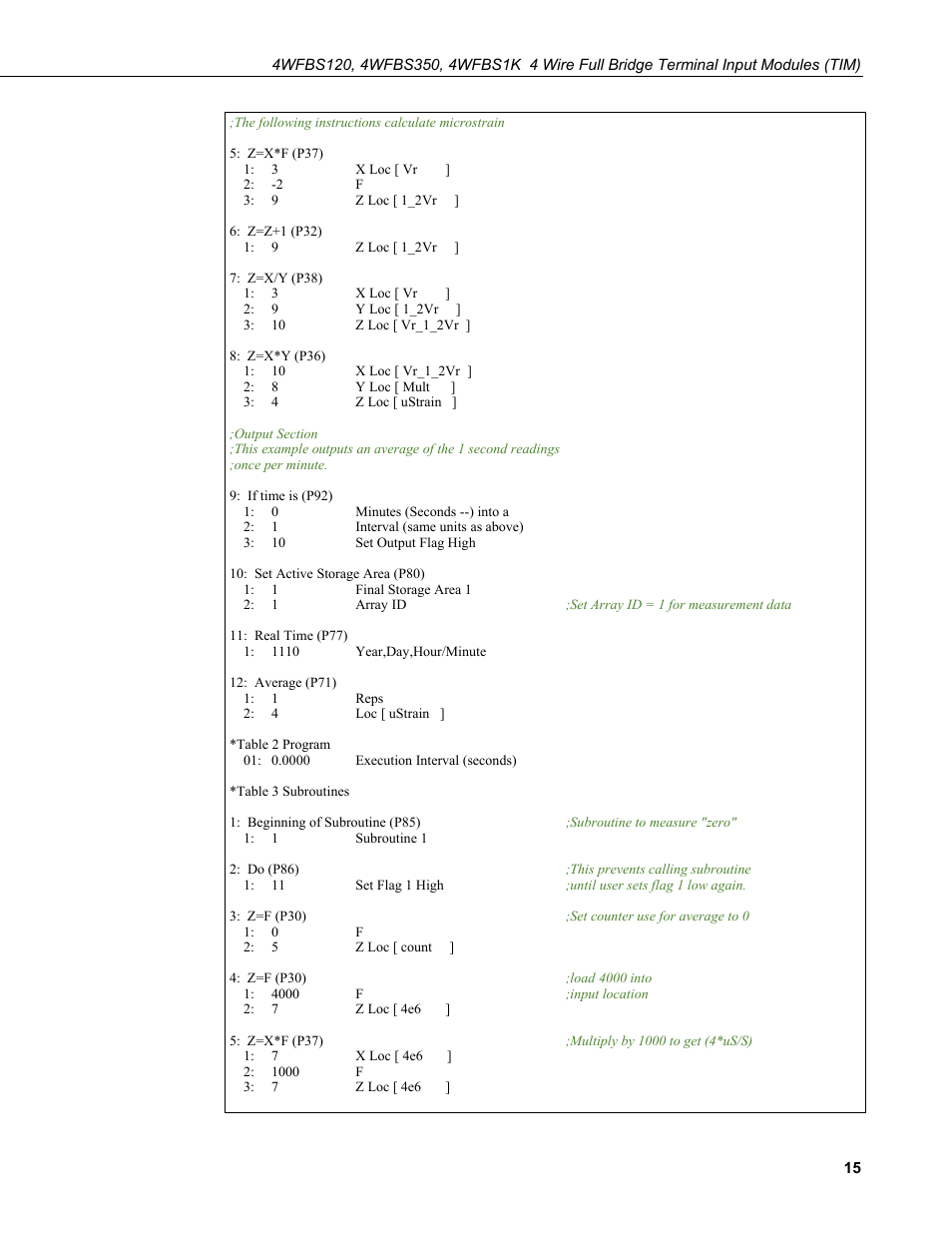 Campbell Scientific 4WFBS120, 4WFBS350, 4WFBS1K 4 Wire Full Bridge Terminal Input Modules User Manual | Page 21 / 46