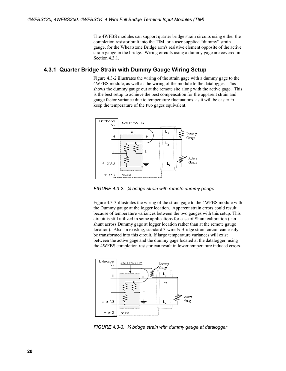 Campbell Scientific 4WFBS120, 4WFBS350, 4WFBS1K 4 Wire Full Bridge Terminal Input Modules User Manual | Page 26 / 46