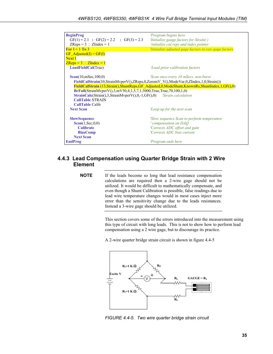 Campbell Scientific 4WFBS120, 4WFBS350, 4WFBS1K 4 Wire Full Bridge Terminal Input Modules User Manual | Page 41 / 46