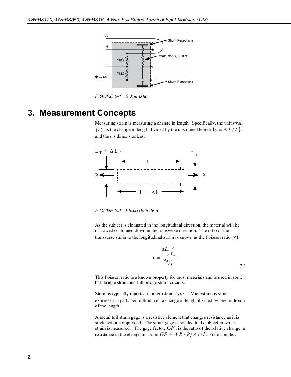 Measurement concepts | Campbell Scientific 4WFBS120, 4WFBS350, 4WFBS1K 4 Wire Full Bridge Terminal Input Modules User Manual | Page 8 / 46