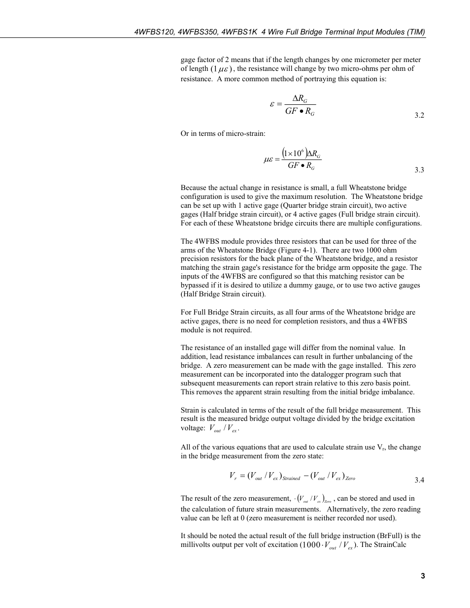 Campbell Scientific 4WFBS120, 4WFBS350, 4WFBS1K 4 Wire Full Bridge Terminal Input Modules User Manual | Page 9 / 46