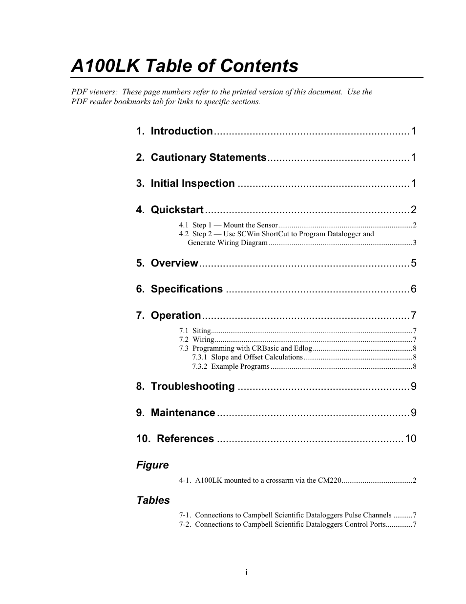 Campbell Scientific A100LK Anemometer User Manual | Page 5 / 18