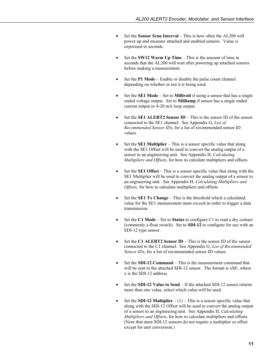 Campbell Scientific AL200 ALERT2 Encoder, Modulator, and Sensor Interface User Manual | Page 17 / 44
