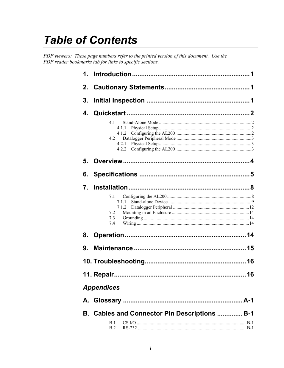 Campbell Scientific AL200 ALERT2 Encoder, Modulator, and Sensor Interface User Manual | Page 5 / 44