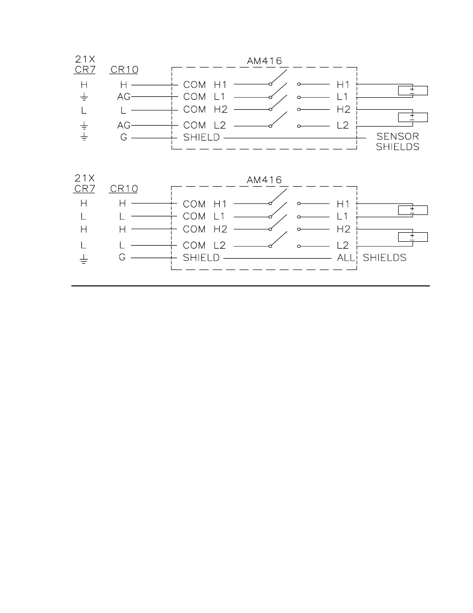 3 half bridge measurements | Campbell Scientific AM416 Multiplexer User Manual | Page 17 / 32