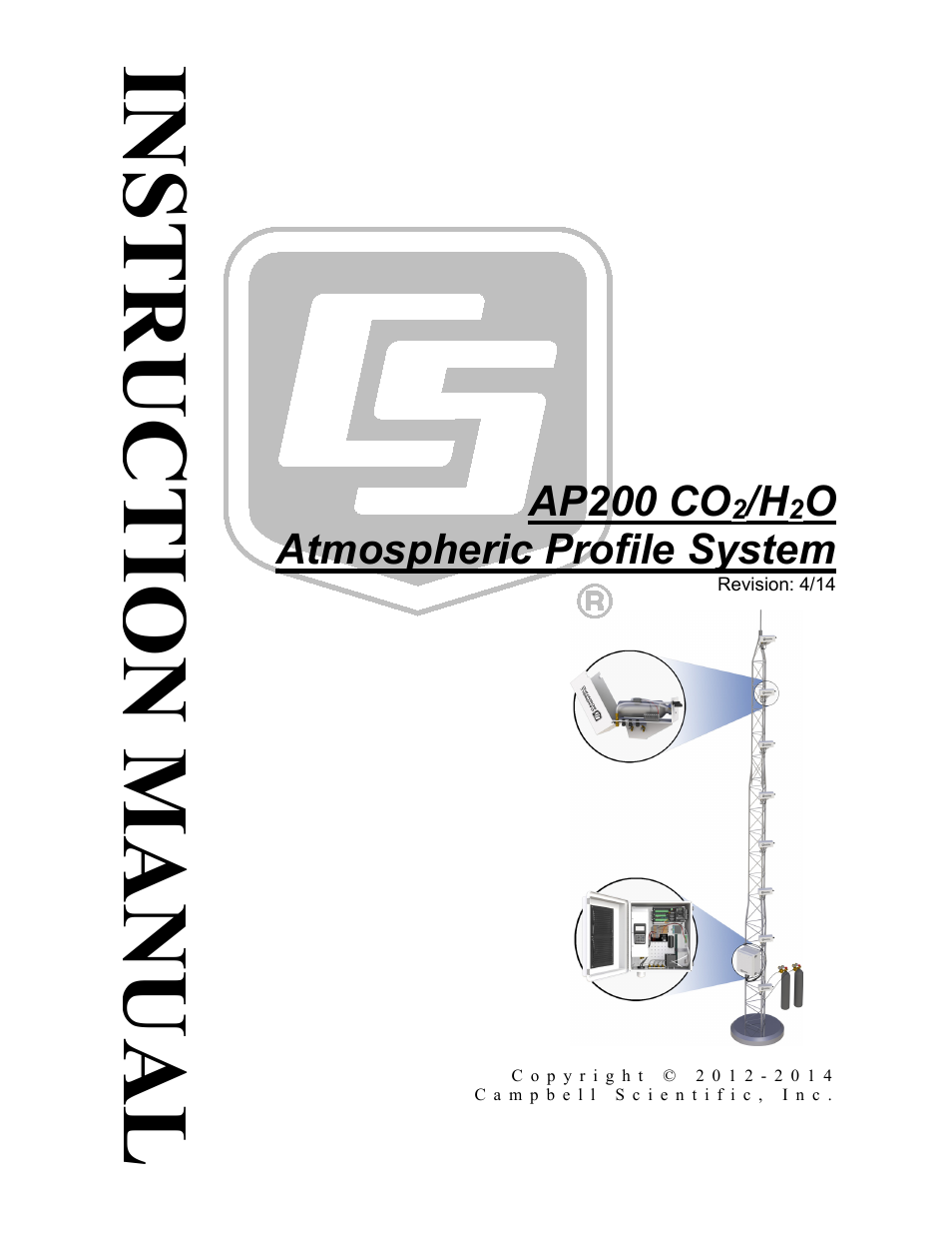 Campbell Scientific AP200 CO2/H2O Atmospheric Profile System User Manual | 120 pages