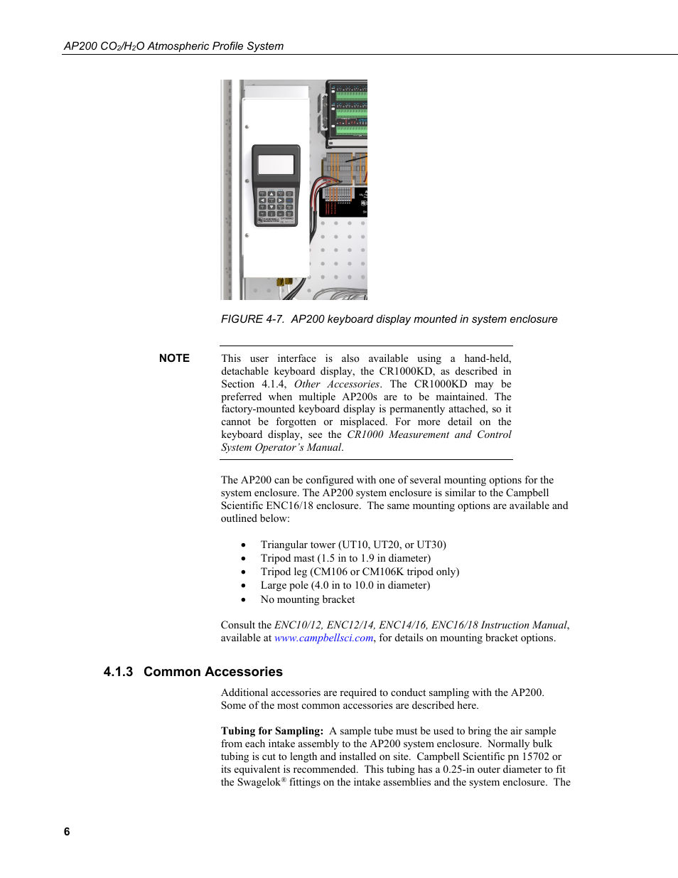 3 common accessories, Common accessories, Figure 4-7) | Campbell Scientific AP200 CO2/H2O Atmospheric Profile System User Manual | Page 18 / 120