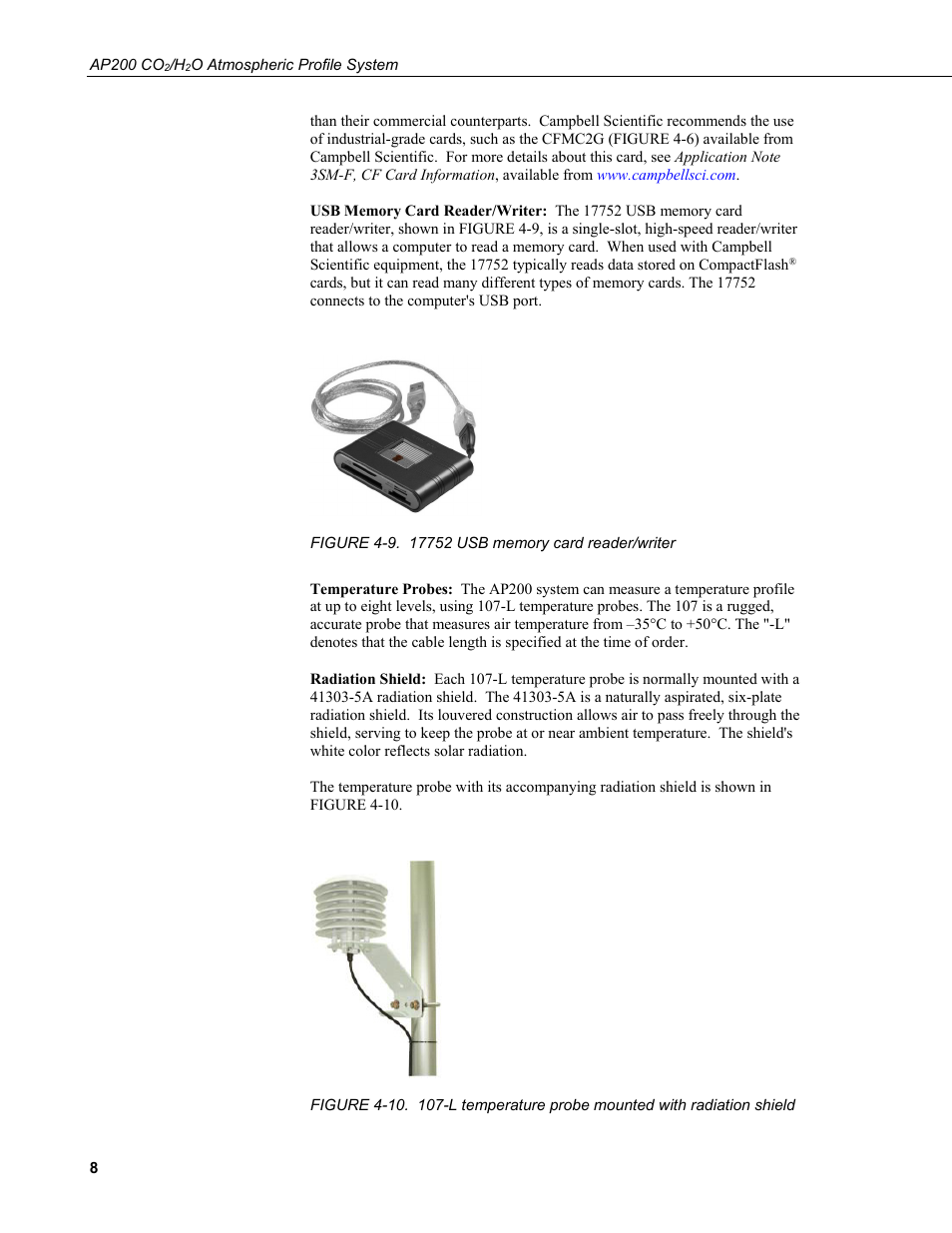 9. 17752 usb memory card reader/writer | Campbell Scientific AP200 CO2/H2O Atmospheric Profile System User Manual | Page 20 / 120