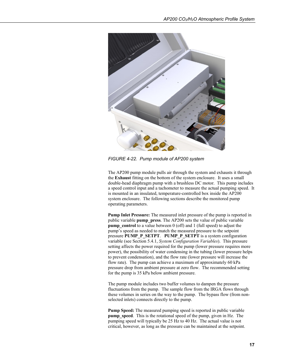 22. pump module of ap200 system | Campbell Scientific AP200 CO2/H2O Atmospheric Profile System User Manual | Page 29 / 120