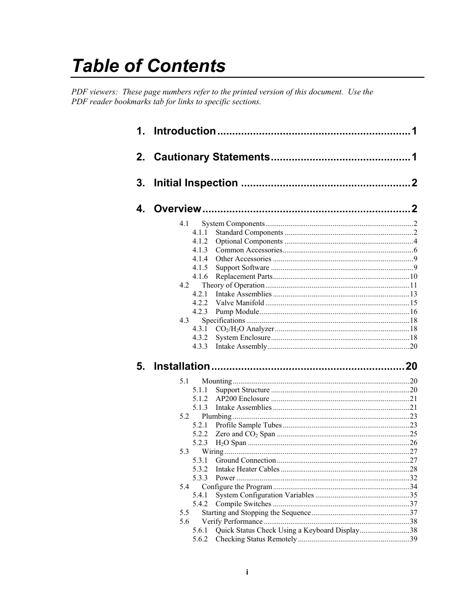 Campbell Scientific AP200 CO2/H2O Atmospheric Profile System User Manual | Page 7 / 120