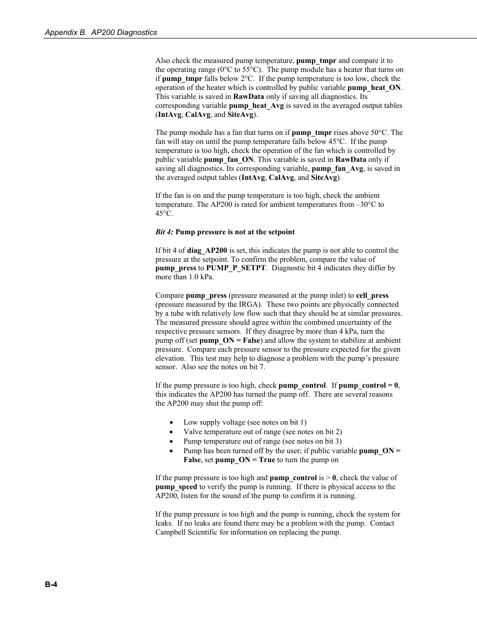 Campbell Scientific AP200 CO2/H2O Atmospheric Profile System User Manual | Page 74 / 120
