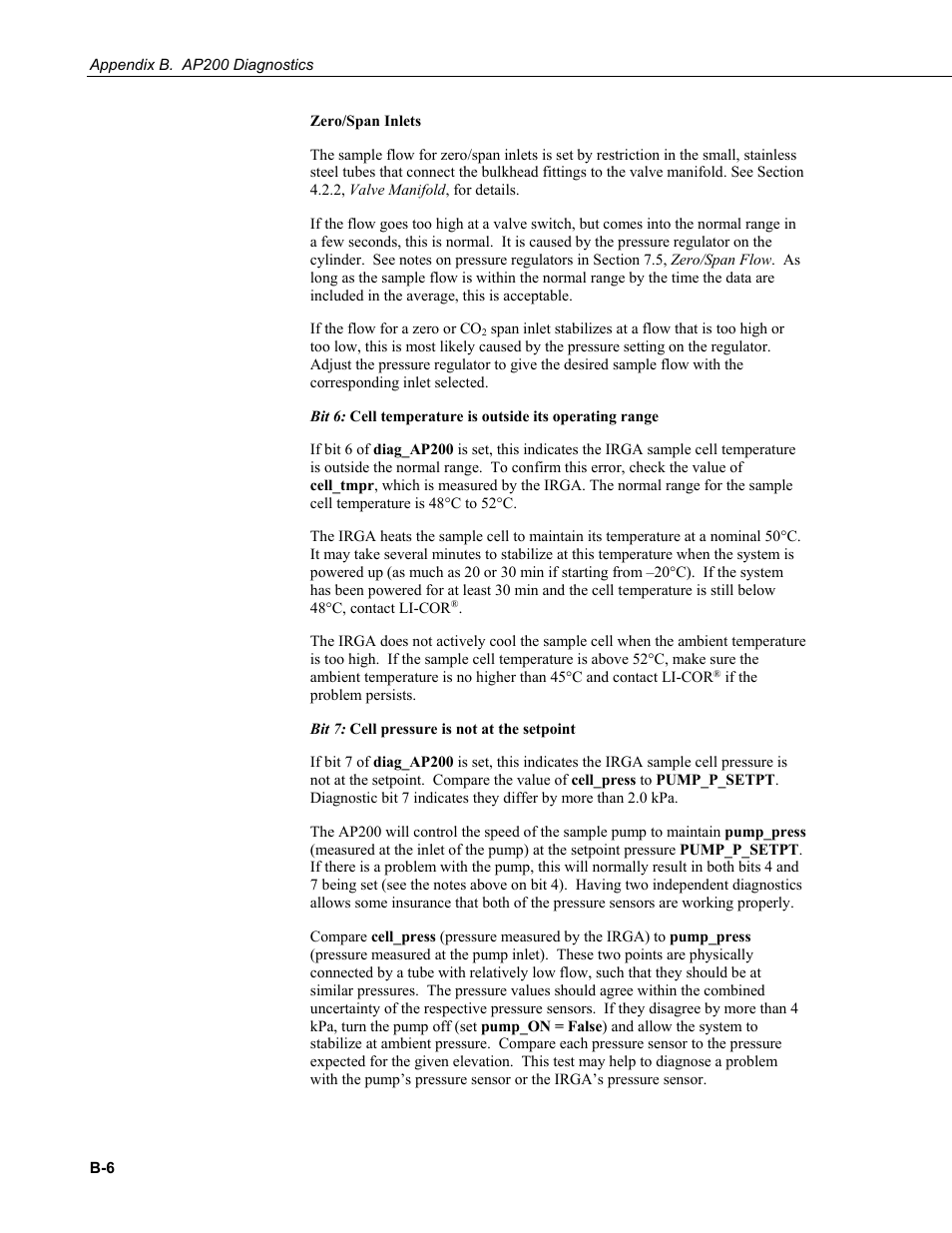 Campbell Scientific AP200 CO2/H2O Atmospheric Profile System User Manual | Page 76 / 120