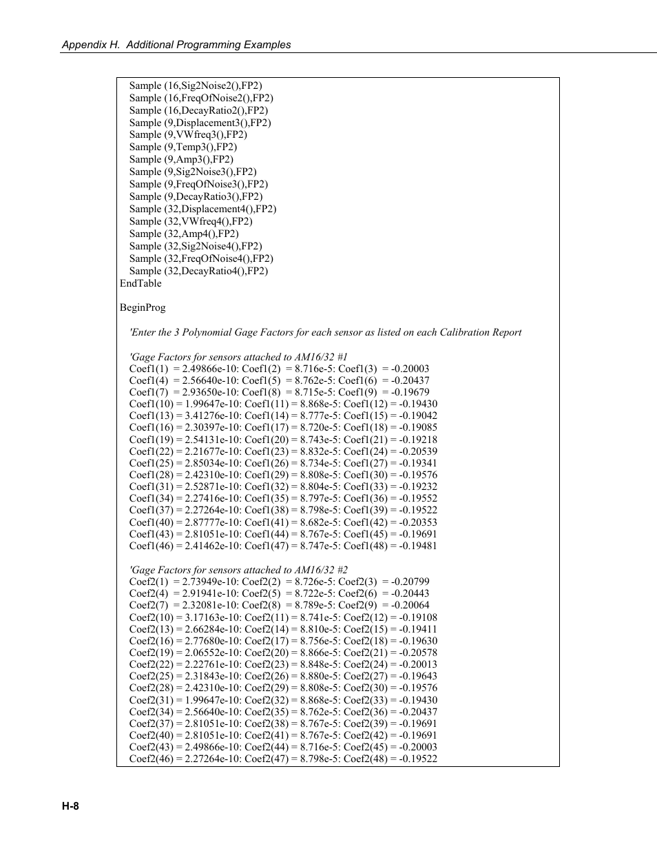 Campbell Scientific AVW200-series Vibrating Wire Interfaces User Manual | Page 100 / 112