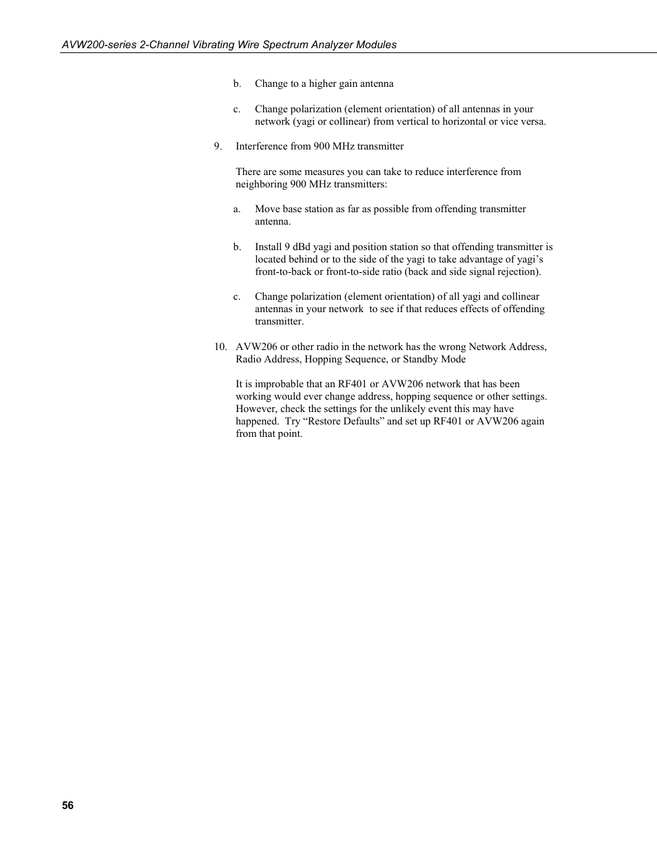 Campbell Scientific AVW200-series Vibrating Wire Interfaces User Manual | Page 64 / 112