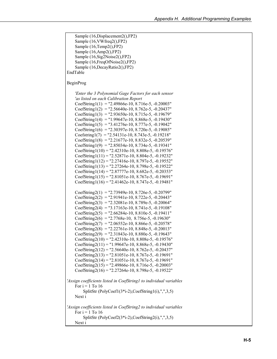 Campbell Scientific AVW200-series Vibrating Wire Interfaces User Manual | Page 97 / 112