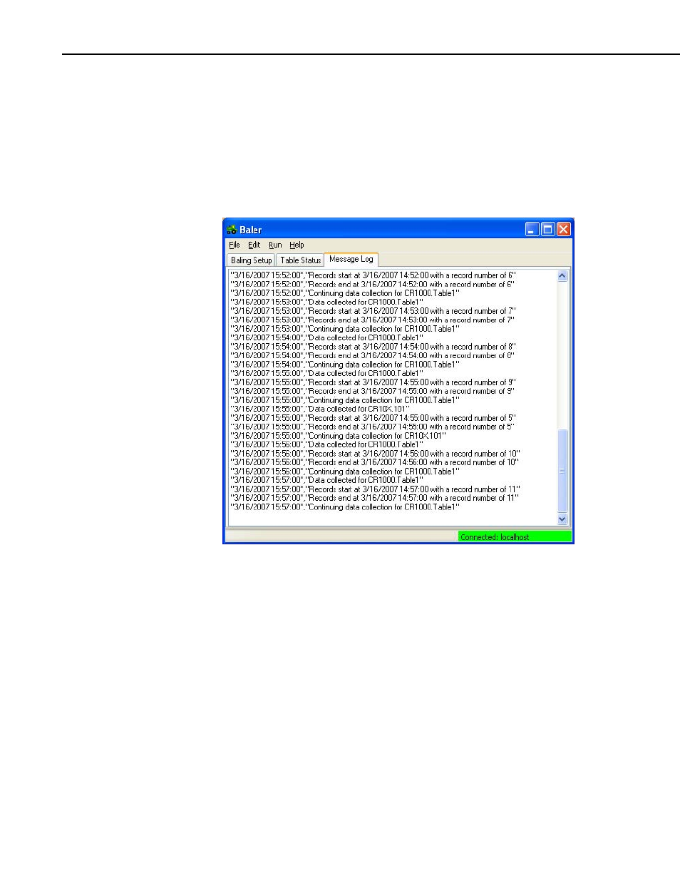 3 auto start, 4 wait for holes | Campbell Scientific Baler Software User Manual | Page 12 / 16