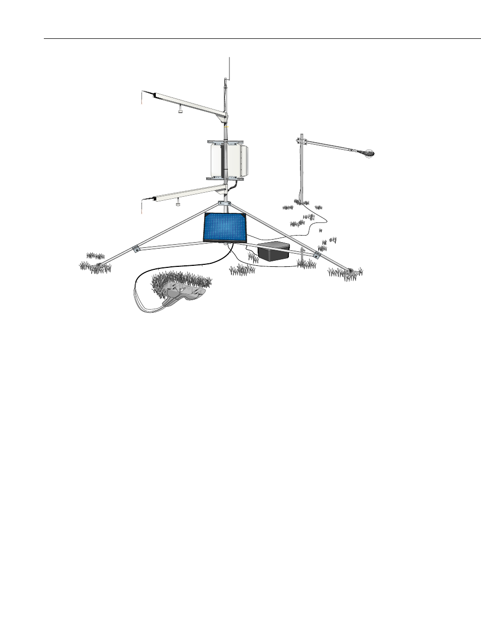 2 soil thermocouples and heat flux plates | Campbell Scientific Bowen Ratio Instrumentation User Manual | Page 12 / 36