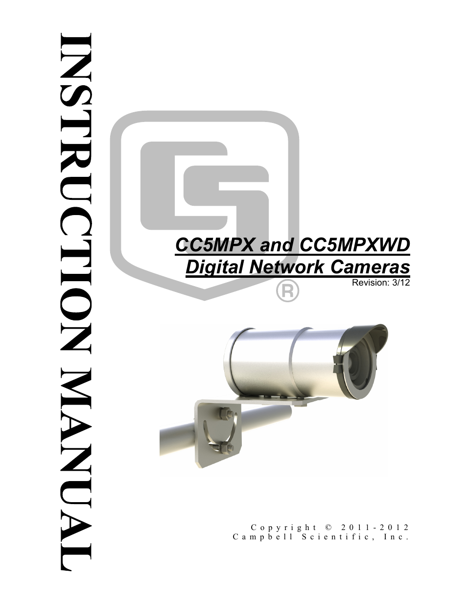 Campbell Scientific CC5MPX and CC5MPXWD Digital Network Cameras User Manual | 130 pages