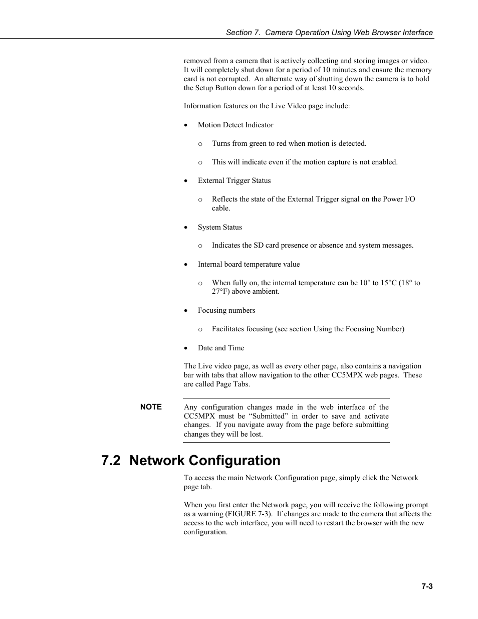 2 network configuration, Network configuration -3 | Campbell Scientific CC5MPX and CC5MPXWD Digital Network Cameras User Manual | Page 39 / 130