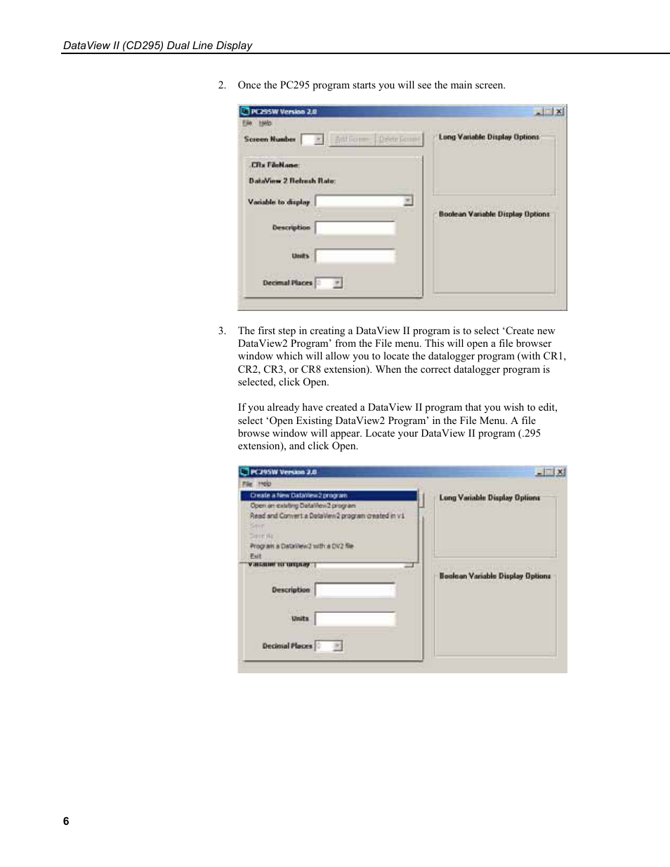 Campbell Scientific CD295 DataView II Dual Line Display User Manual | Page 10 / 36