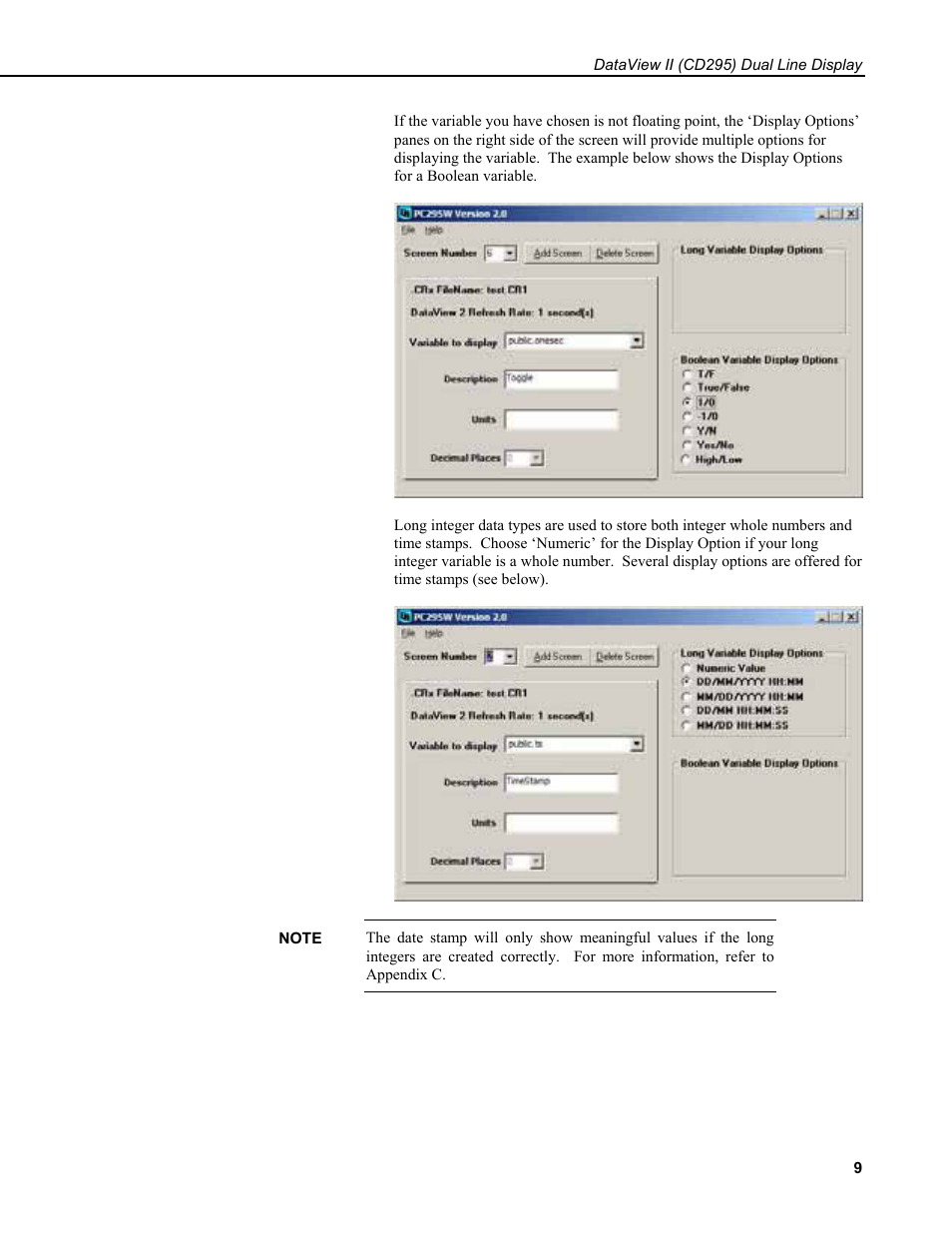 Campbell Scientific CD295 DataView II Dual Line Display User Manual | Page 13 / 36
