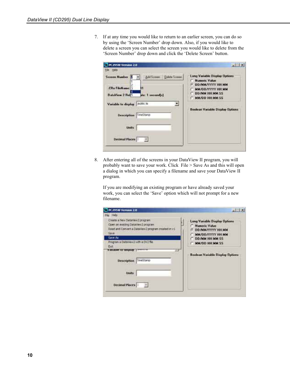 Campbell Scientific CD295 DataView II Dual Line Display User Manual | Page 14 / 36