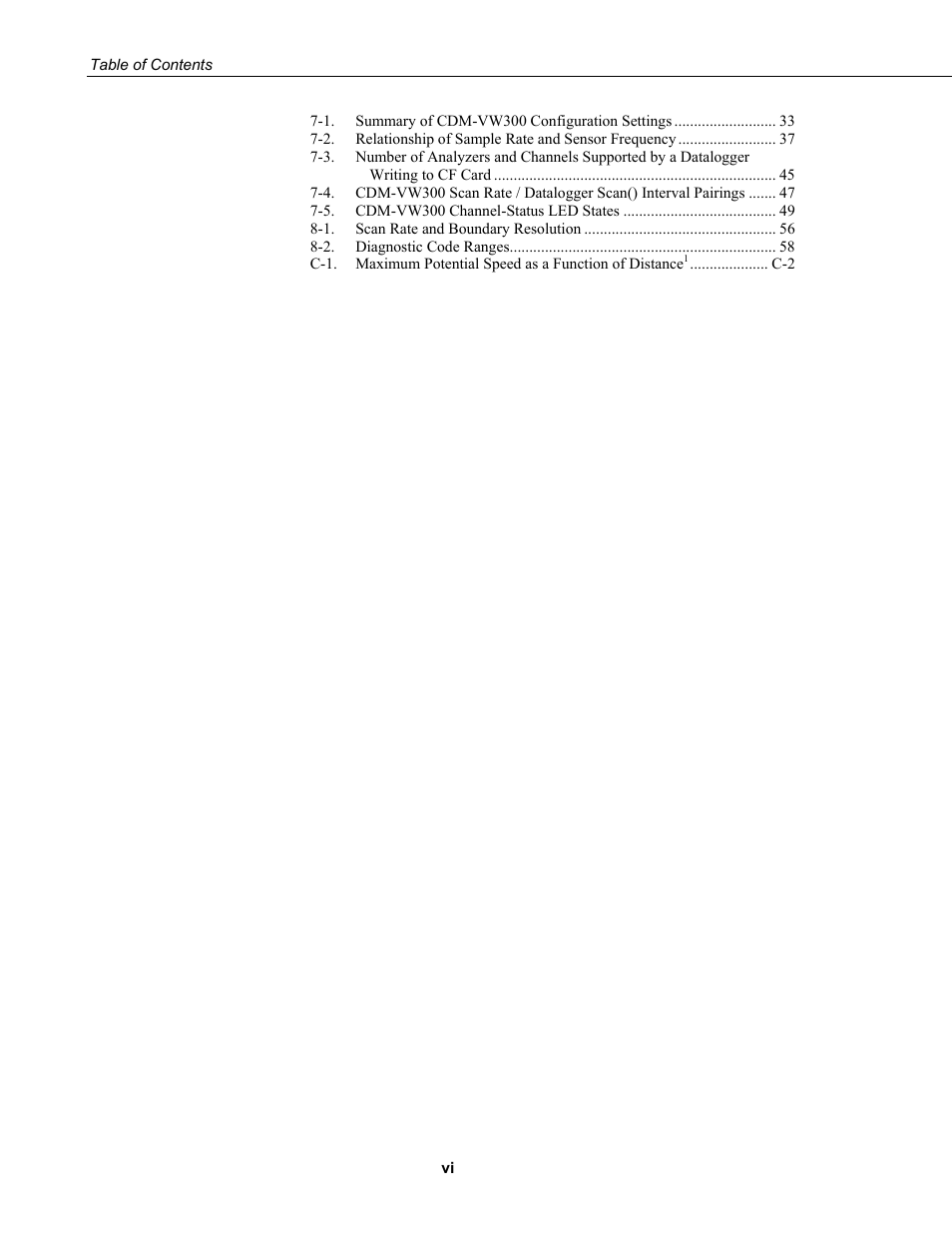 Campbell Scientific CDM-VW300 Series Dynamic Vibrating-Wire Analyzer System User Manual | Page 10 / 122