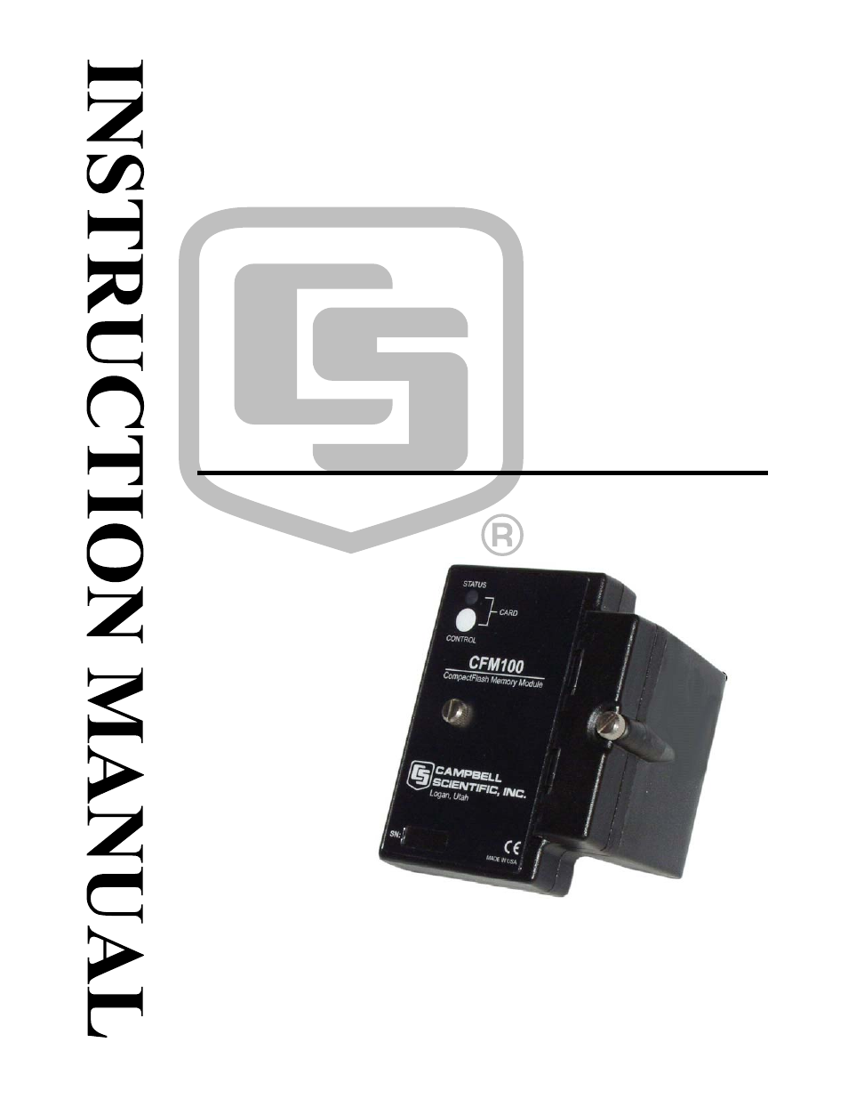 Campbell Scientific CFM100 CompactFlash Module User Manual | 28 pages