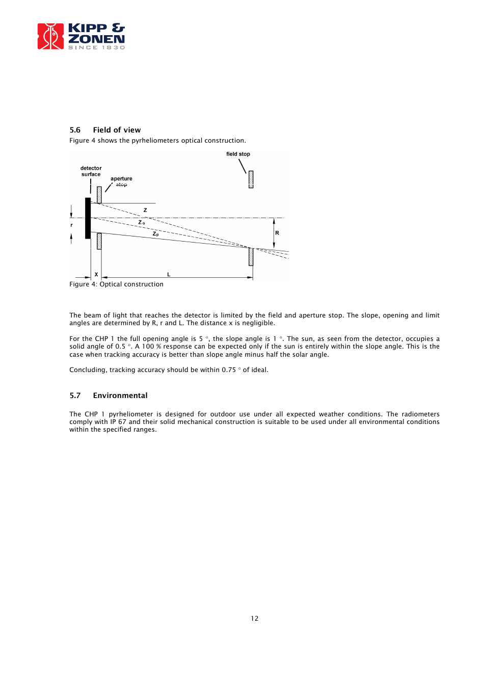 Campbell Scientific CHP1 Pyrheliometer (from Kipp & Zonen) User Manual | Page 12 / 23