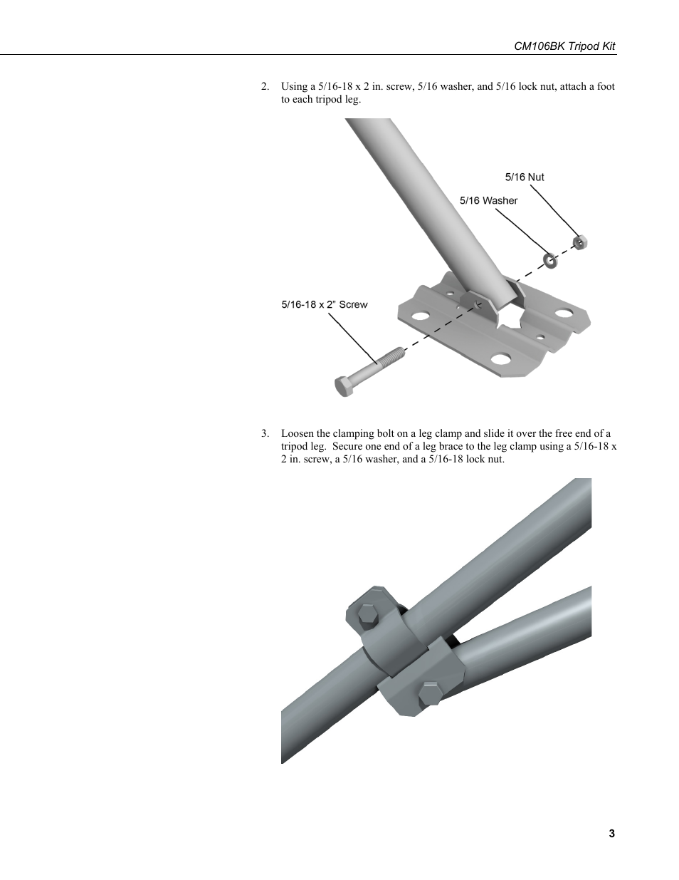 Campbell Scientific CM106BK Tripod Kit User Manual | Page 11 / 36