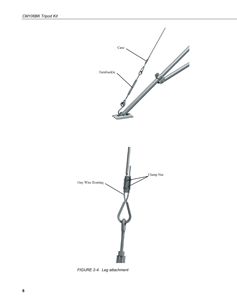 4. leg attachment | Campbell Scientific CM106BK Tripod Kit User Manual | Page 16 / 36