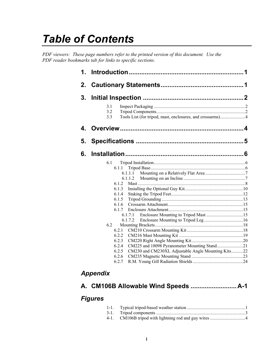 Campbell Scientific CM106B Tripod User Manual | Page 7 / 36