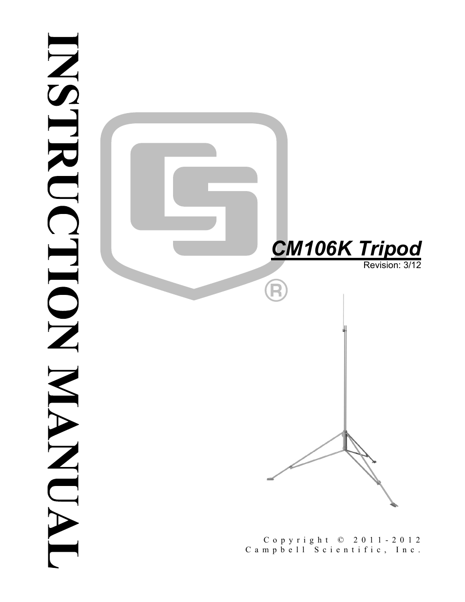 Campbell Scientific CM106K Tripod User Manual | 34 pages