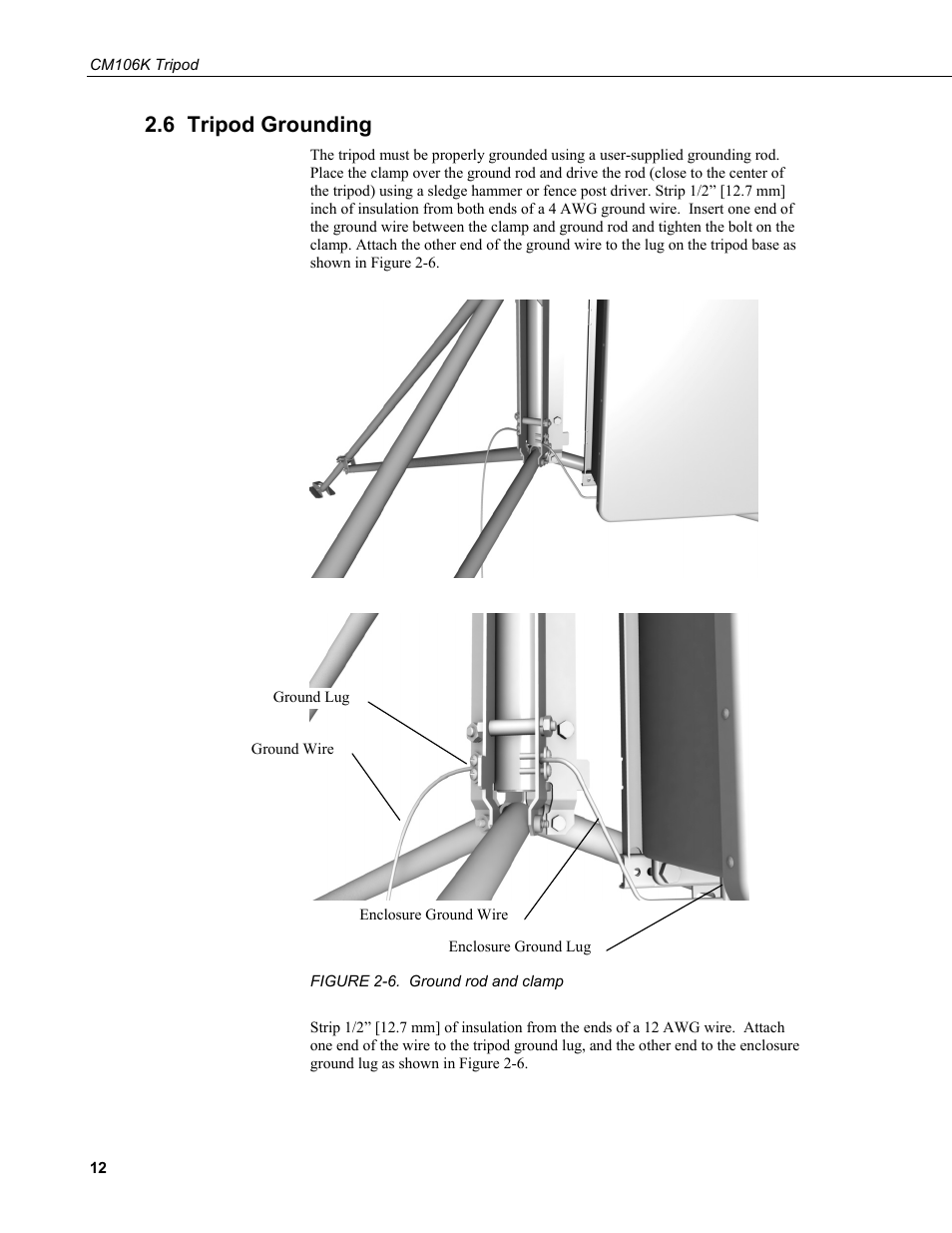 6 tripod grounding | Campbell Scientific CM106K Tripod User Manual | Page 18 / 34