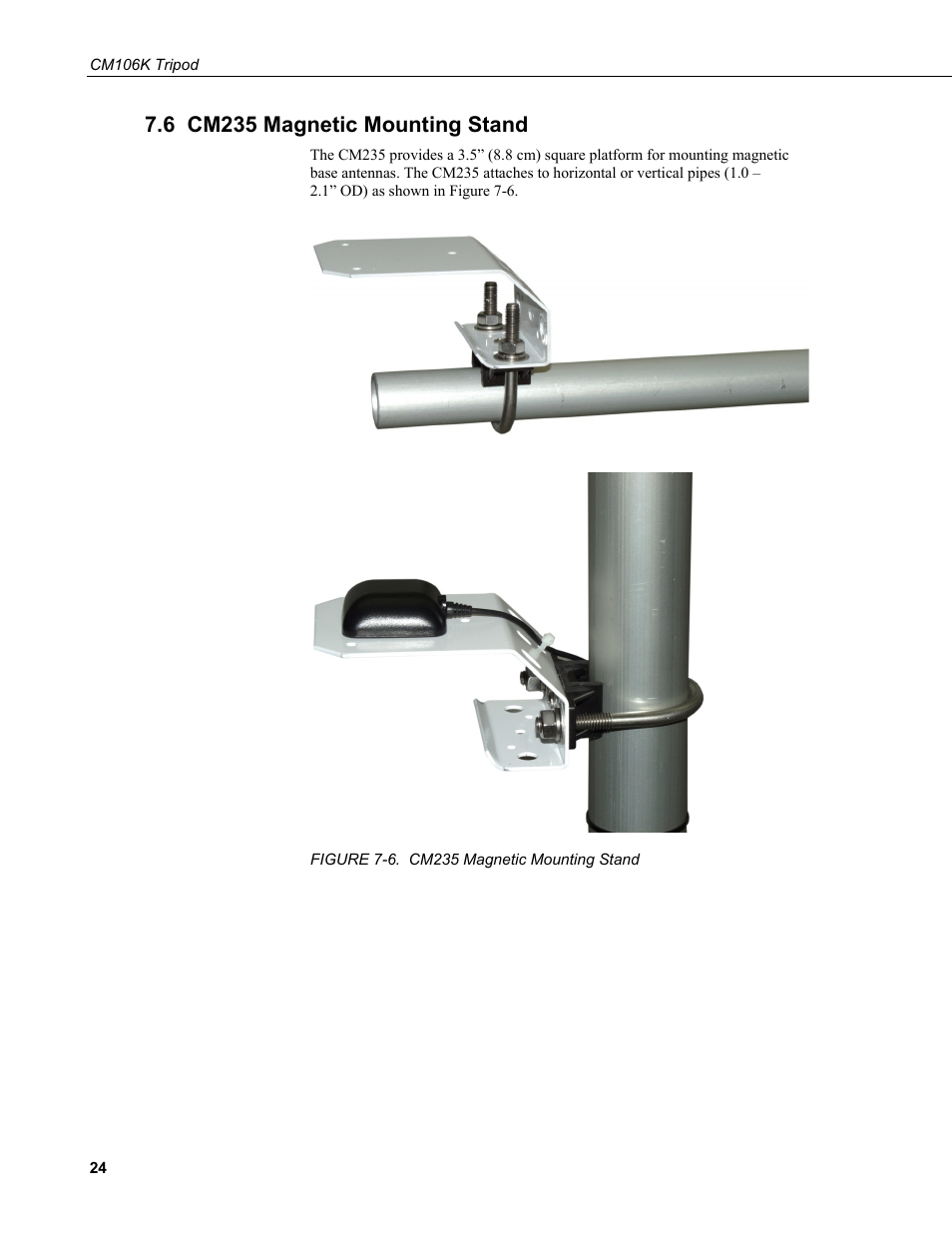 6 cm235 magnetic mounting stand | Campbell Scientific CM106K Tripod User Manual | Page 30 / 34