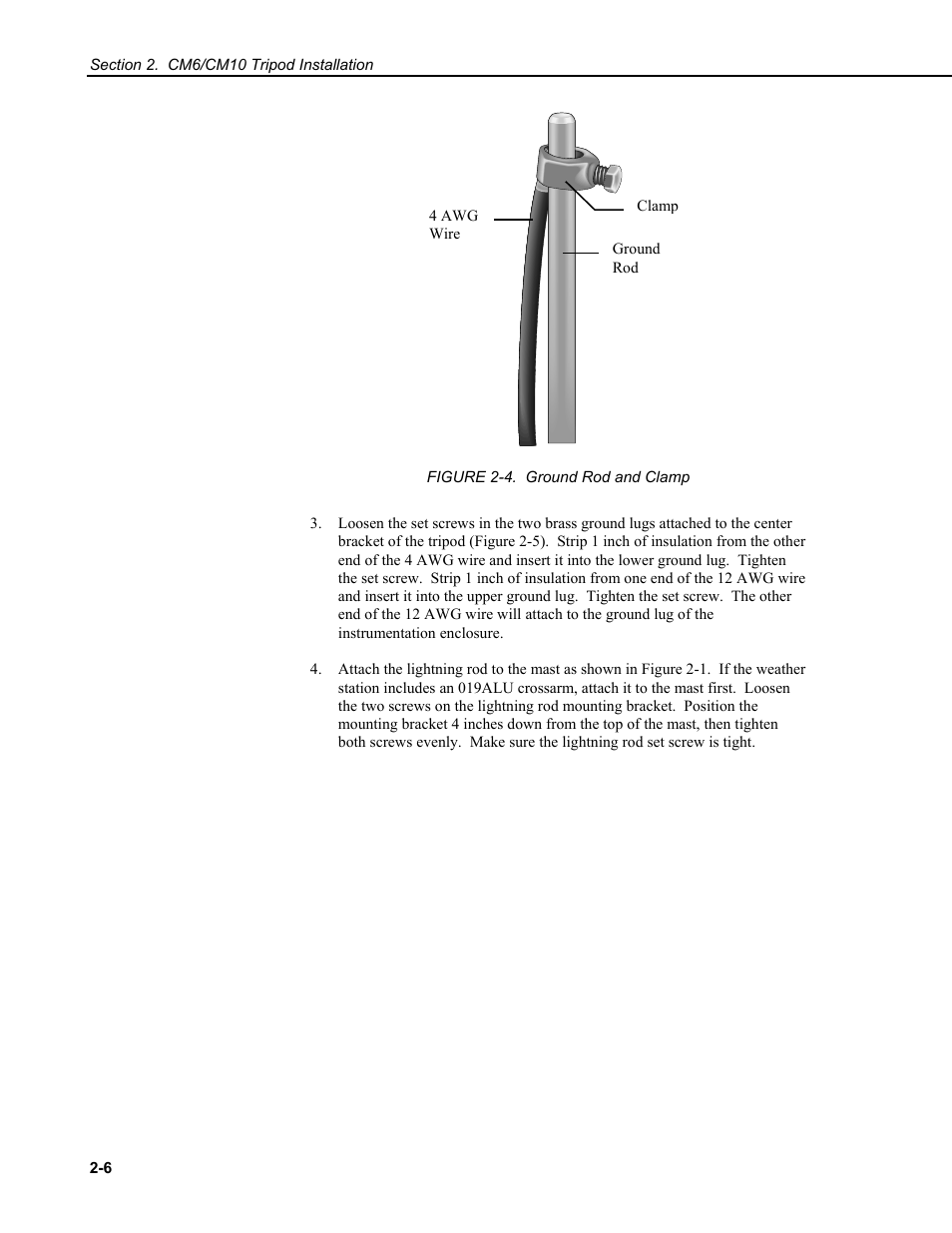 Campbell Scientific CM6/CM10 Tripod Weather Station Installation User Manual | Page 18 / 68