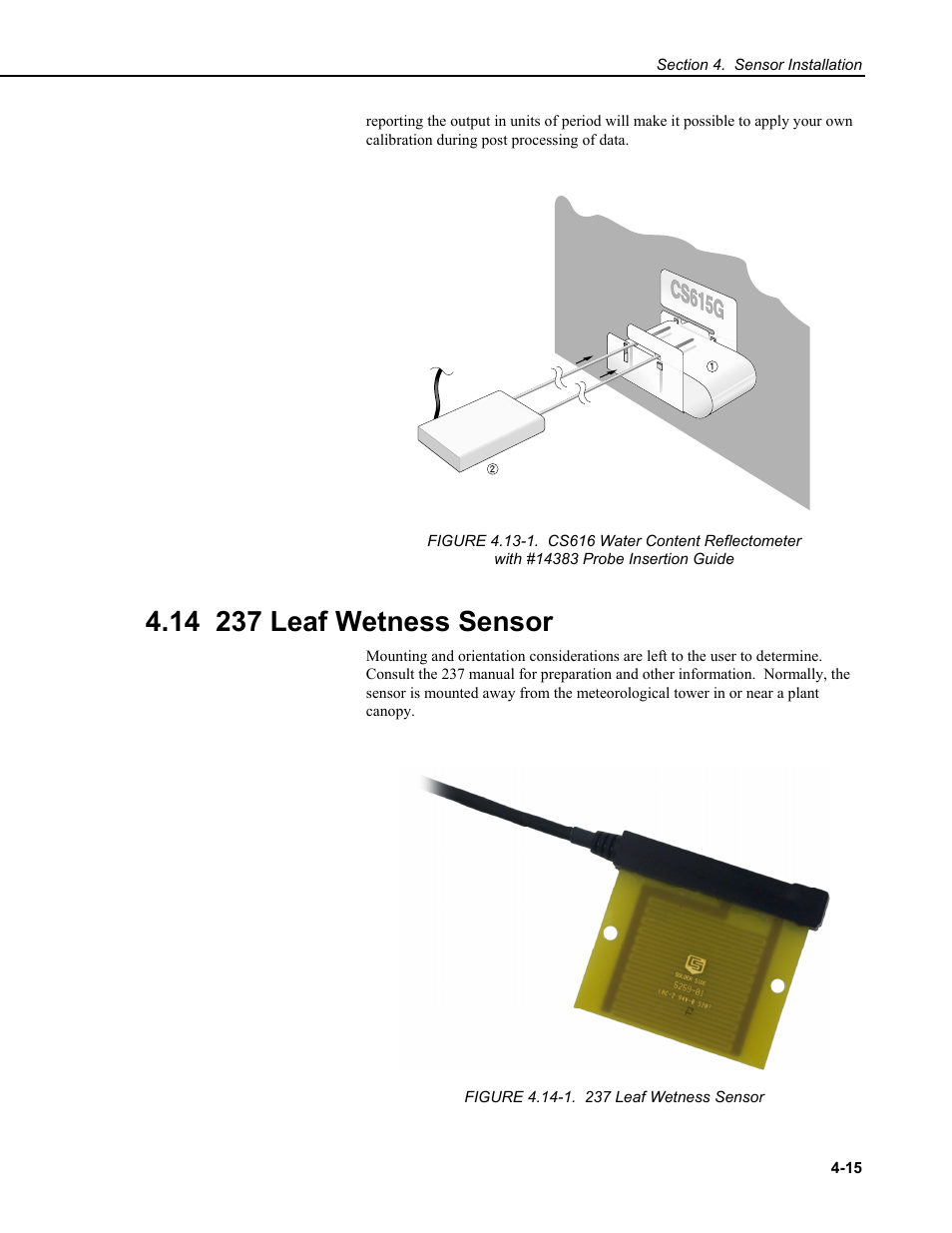14 237 leaf wetness sensor | Campbell Scientific CM6/CM10 Tripod Weather Station Installation User Manual | Page 55 / 68