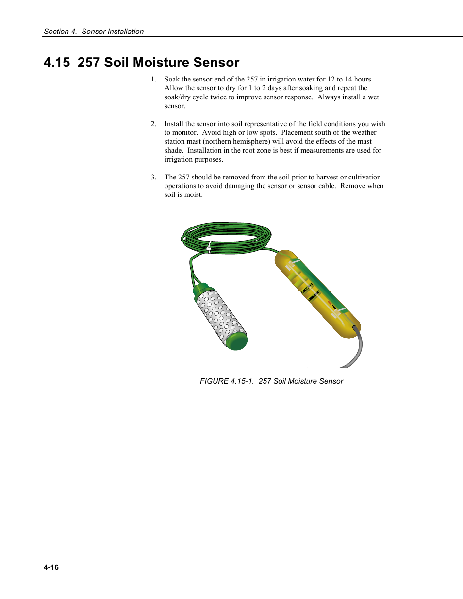 15 257 soil moisture sensor | Campbell Scientific CM6/CM10 Tripod Weather Station Installation User Manual | Page 56 / 68