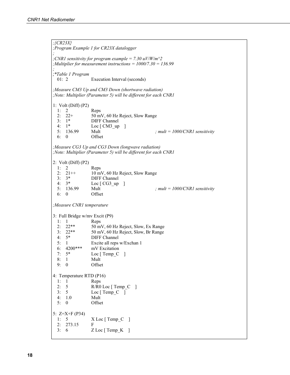 Campbell Scientific CNR1 Net Radiometer User Manual | Page 22 / 40