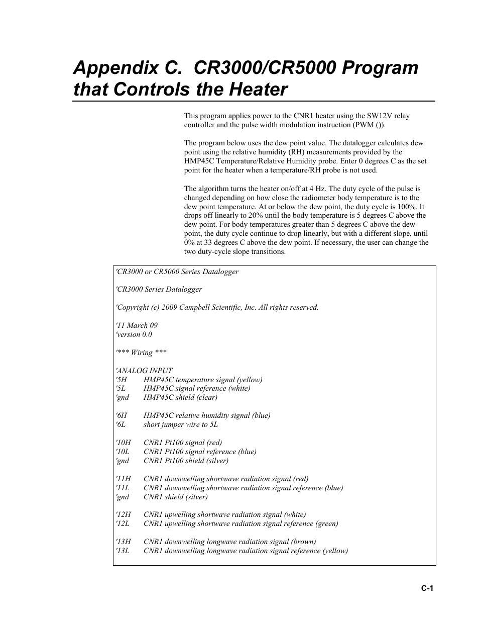 Campbell Scientific CNR1 Net Radiometer User Manual | Page 33 / 40