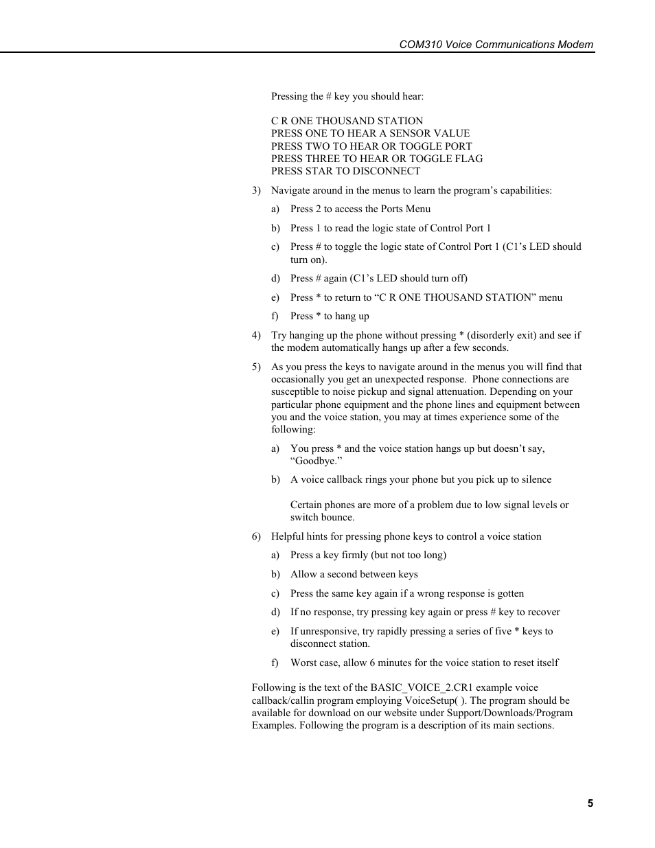 Campbell Scientific COM310 Voice Communications Modem User Manual | Page 11 / 56
