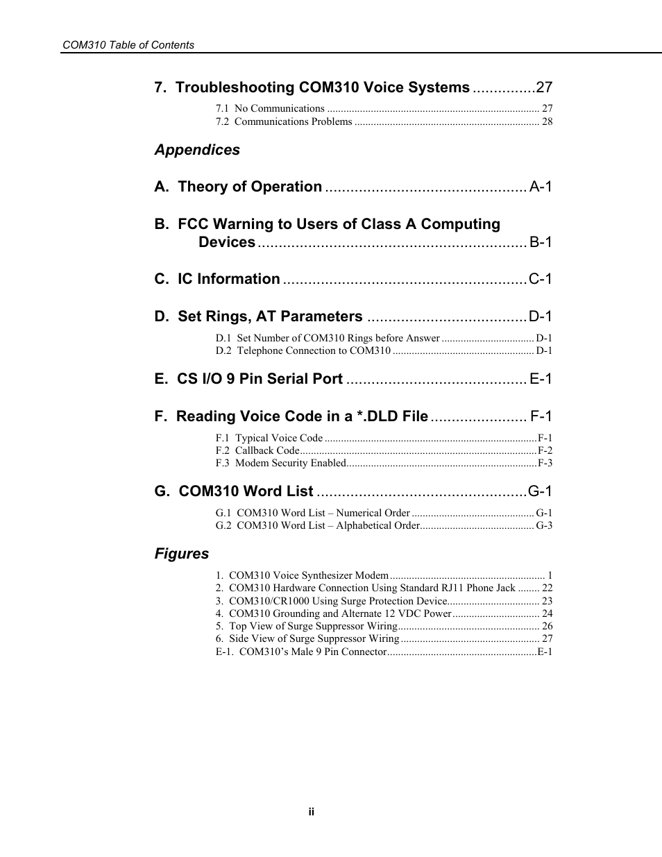 Campbell Scientific COM310 Voice Communications Modem User Manual | Page 6 / 56