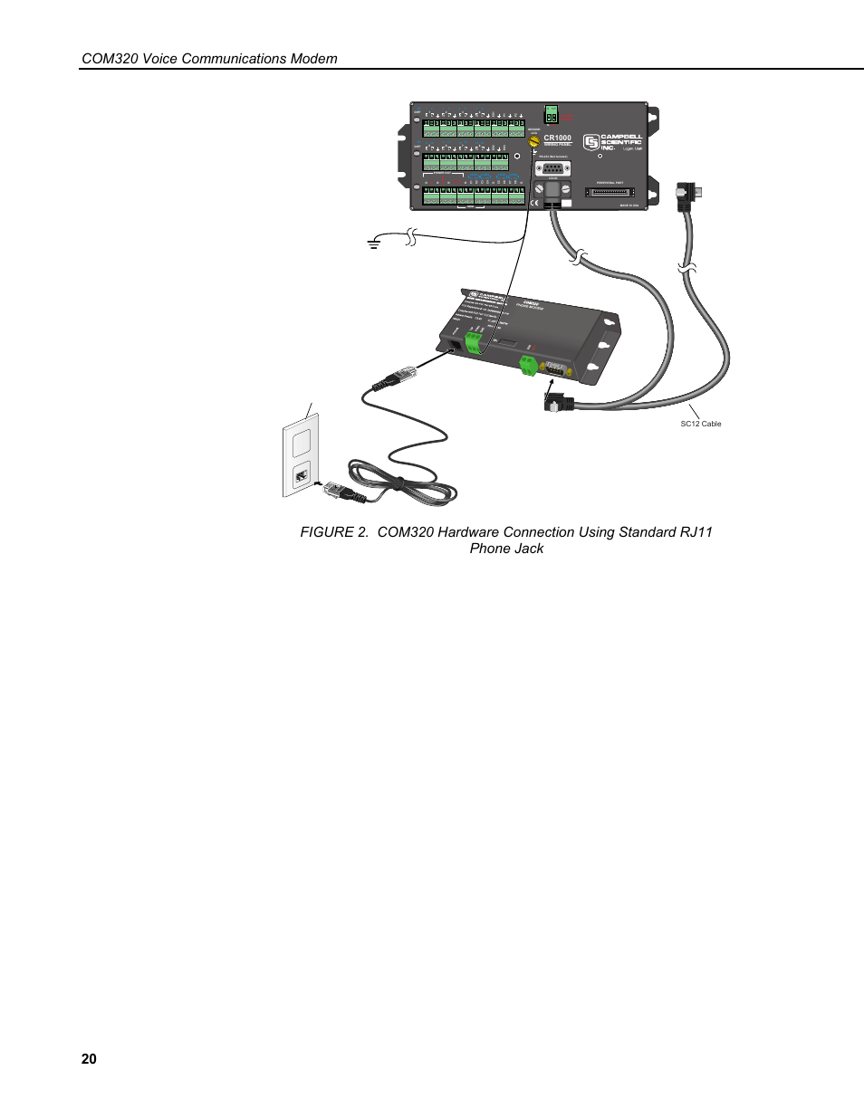 Com320 voice communications modem, Cr1000 | Campbell Scientific COM320 Voice Communications Modem User Manual | Page 26 / 50