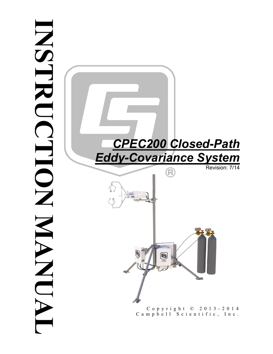 Campbell Scientific CPEC200 Closed-Path Eddy-Covariance System User Manual | 112 pages