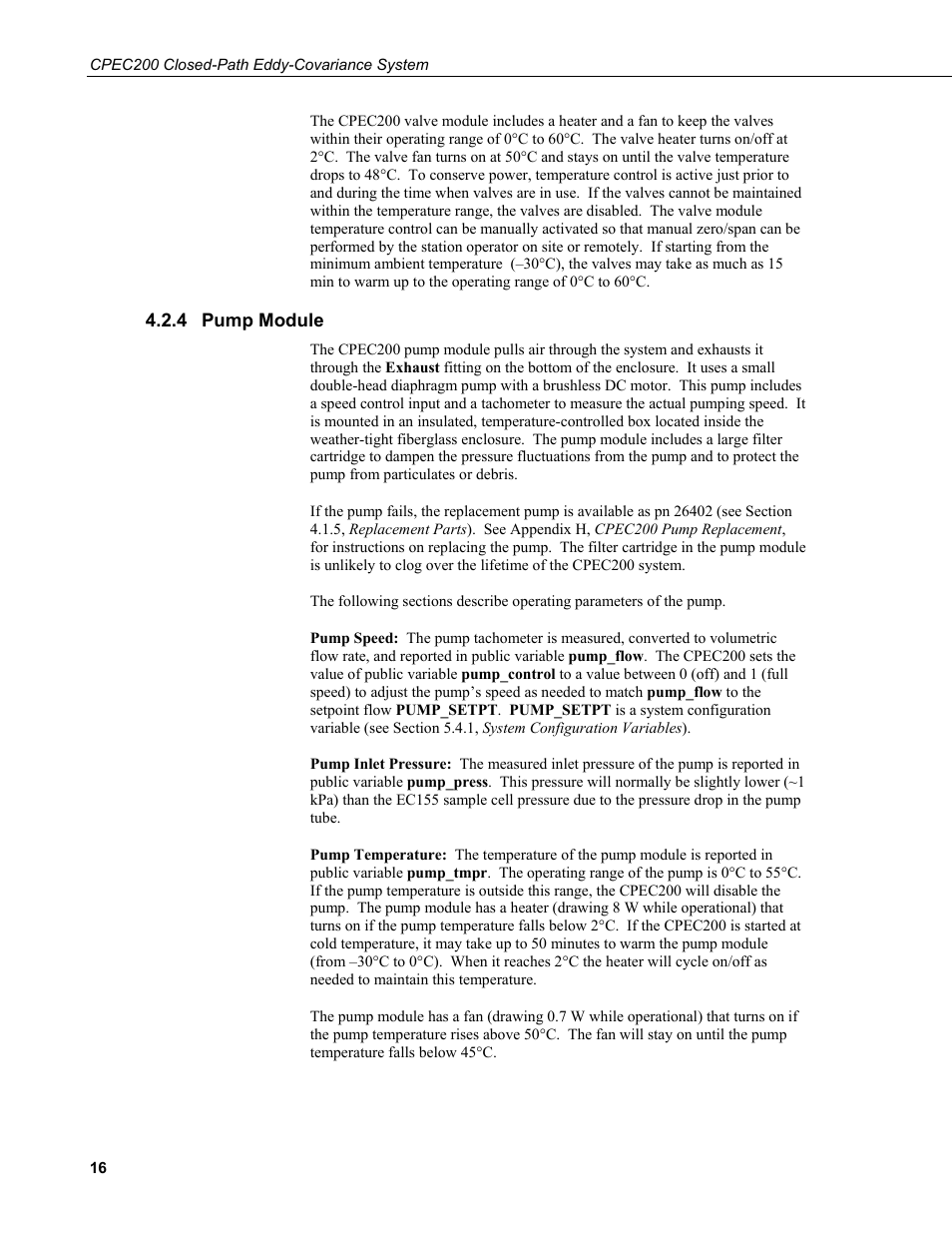 4 pump module, Pump module | Campbell Scientific CPEC200 Closed-Path Eddy-Covariance System User Manual | Page 26 / 112