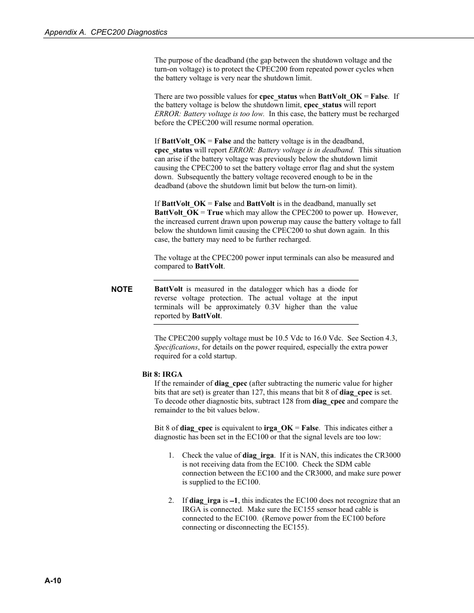 Campbell Scientific CPEC200 Closed-Path Eddy-Covariance System User Manual | Page 62 / 112