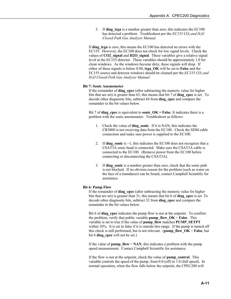 Campbell Scientific CPEC200 Closed-Path Eddy-Covariance System User Manual | Page 63 / 112