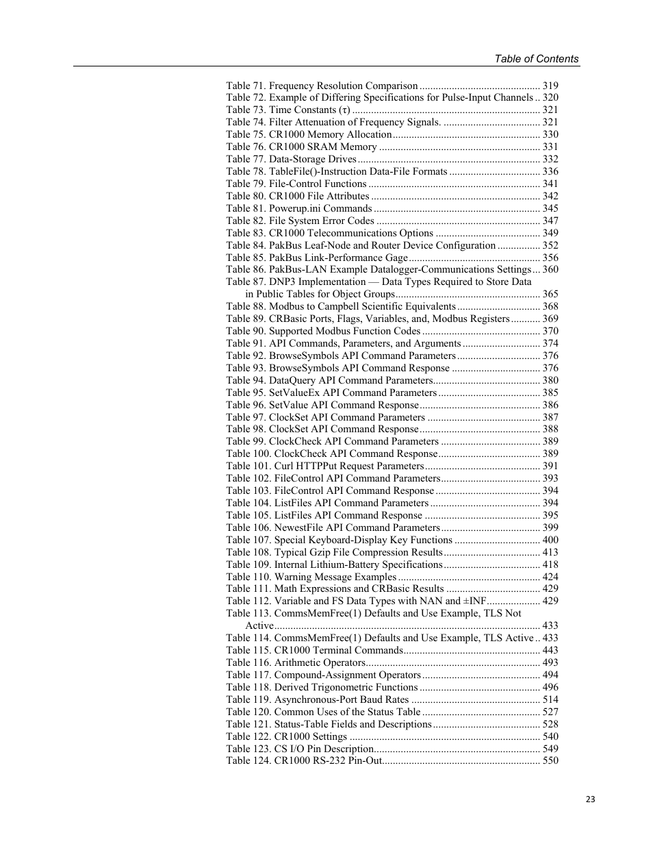 Campbell Scientific CR1000 Measurement and Control System User Manual | Page 23 / 588