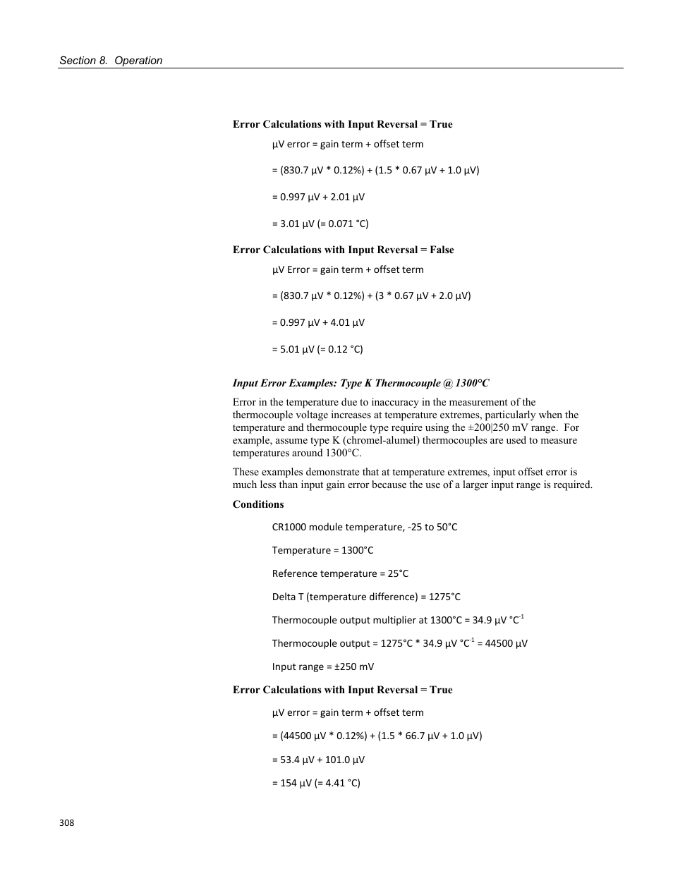 Campbell Scientific CR1000 Measurement and Control System User Manual | Page 308 / 588