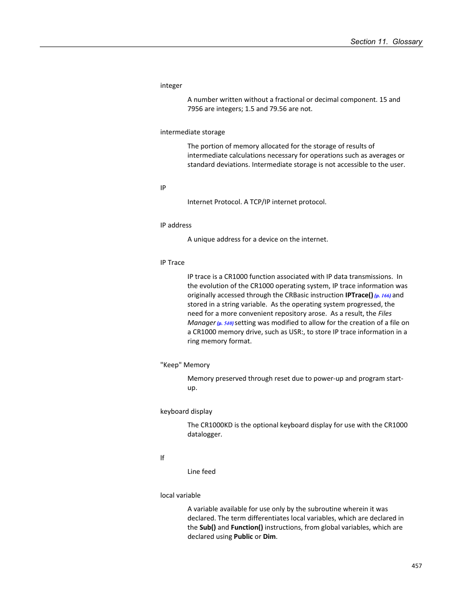 Campbell Scientific CR1000 Measurement and Control System User Manual | Page 457 / 588